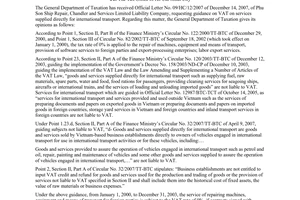 Official Dispatch No. 3157/TCT-CS on value added tax (VAT) rates