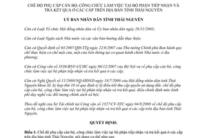 Quyết định 46/2008/QĐ-UBND chế độ phụ cấp cán bộ công chức Thái Nguyên