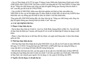 Hướng dẫn 2210/NHCS-HTQT 2008 Nâng cao chất lượng cuộc sống của phụ nữ nghèo