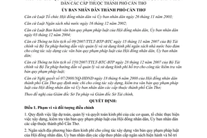 Quyết định số 67/2008/QĐ-UBND lập dự toán quản lý quyết toán kinh phí