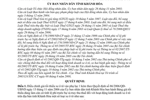 Quyết định 54/2008/QĐ-UBND điều chỉnh bảng giá tối thiểu dùng làm căn cứ tính lệ phí trước bạ truy thu thuế hoạt động kinh doanh xe ô tô