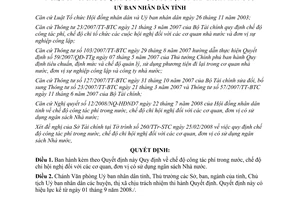 Quyết định 41/2008/QĐ-UBND chế độ công tác phí trong nước chi tổ chức hội nghị