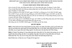 Quyết định 32/2008/QĐ-UBND phân cấp thẩm quyền quyết định