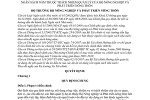 Quyết định 2533/QĐ-BNN-TC lập, thẩm định báo cáo quyết toán vốn đầu tư xây dựng cơ bản nguồn vốn ngân sách nhà nước