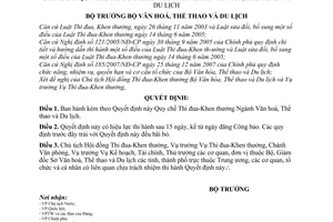 Quyết định 64/2008/QĐ-BVHTTDL quy chế thi đua-khen thưởng ngành văn hoá, thể thao và du lịch