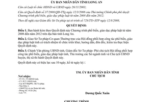 Quyết định 31/2008/QĐ-UBND phổ biến giáo dục pháp luật 2008 2012 Long An