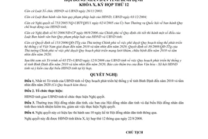 Nghị quyết số 08/2008/NQ-HĐND quy hoạch phát triển hệ thống y tế tỉnh Bình Định đến 2010
