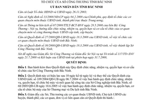 Quyết định 122/2008/QĐ-UBND chức năng nhiệm vụ quyền hạn cơ cấu tổ chức Sở Công Thương Bắc Ninh