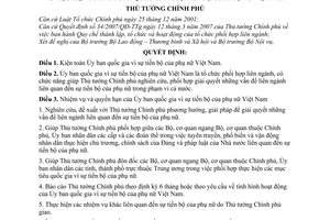 Quyết định 114/2008/QĐ-TTg kiện toàn Ủy ban quốc gia vì sự tiến bộ của phụ nữ Việt Nam