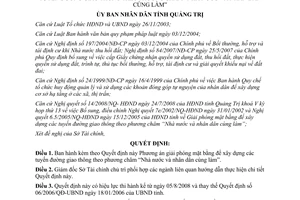 Quyết định 28/2008/QĐ-UBND Phương án giải phóng mặt bằng để xây dựng đường