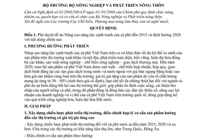 Quyết định 2635/QĐ-BNN-CB  phê duyệt đề án Nâng cao năng lực cạnh tranh