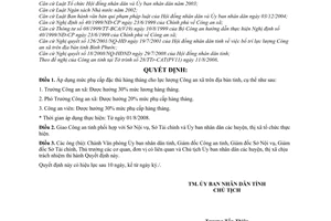 Quyết định 55/2008/QĐ-UBND áp dụng mức phụ cấp đặc thù hàng tháng cho lực lượng