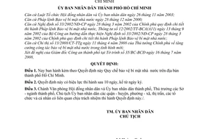 Quyết định 68/2008/QĐ-UBND Quy chế bảo vệ bí mật nhà nước trên địa bàn thành phố Hồ Chí Minh