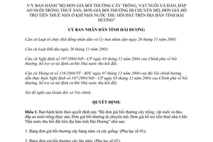 Quyết định số 44/2008/QĐ-UBND đơn giá bồi thường khi nhà nước thu hồi đất