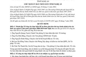 Quyết định 3382/QĐ-UBND 2008 Đề án Đơn giản hóa thủ tục hành chính 2008 2010 Nghệ An