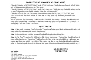 Quyết định 09/2008/QĐ-BKHCN Quy định quản lý các nhiệm vụ khoa học và công nghệ cấp thiết mới phát sinh ở địa phương