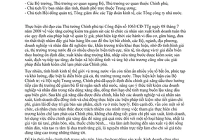 Công điện 1245/CĐ-TTg tuân thủ quy định kiểm tra kiểm soát giá thị trường trong nước hạn chế tăng giá tiêu dùng kiềm chế lạm phát ổn định kinh tế