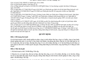 Quyết định 40/2008/QĐ-UBND lệ phí cấp giấy chứng nhận đăng ký kinh doanh