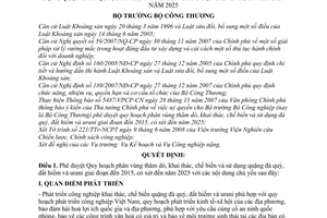 Quyết định 25/2008/QĐ-BCT phê duyệt quy hoạch phân vùng thăm dò, khai thác, chế biến và sử dụng quặng đá quý, đất hiếm và urani giai đoạn đến 2015