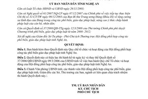 Quyết định 41/2008/QĐ-UBND hoạt động Hội đồng phổ biến giáo dục pháp luật Nghệ An