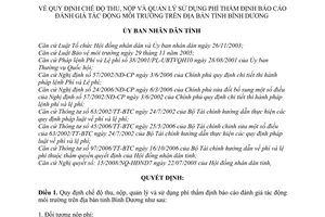 Quyết định 30/2008/QĐ-UBND chế độ thu, nộp, quản lý và sử dụng phí