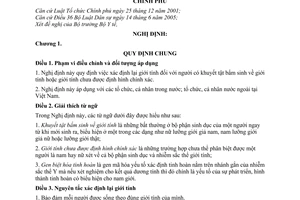 Nghị định 88/2008/NĐ-CP xác định lại giới tính