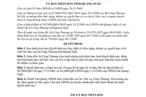 Quyết định 212/2008/QĐ-UBND nhiệm vụ quyền hạn Sở Công Thương Quảng Ngãi