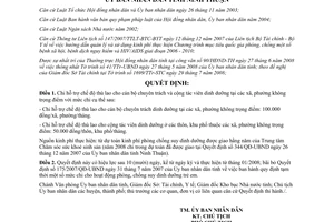 Quyết định 203/2008/QĐ-UBND chế độ thù lao cán bộ chuyên trách cộng tác viên