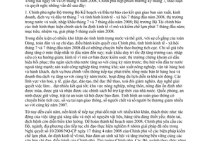 Nghị quyết 17/2008/NQ-CP phiên họp chính phủ thường kỳ tháng 7 năm 2008