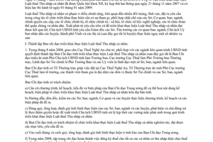 Chỉ thị 18/2008/CT-UBND triển khai thực hiện Luật thuế Thu nhập cá nhân Nghệ An