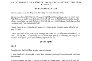 Quyết định 43/2008/QĐ-UBND chế độ thu nộp quản lý sử dụng lệ phí đăng ký cư trú Gia Lai
