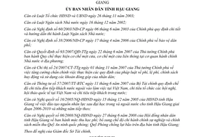 Quyết định 36/2008/QĐ-UBND chế độ chi tiêu hành chính sự nghiệp Hậu Giang