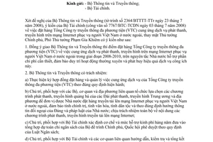 Công văn  5847/VPCP-KGVX thí điểm đặt hàng Tổng Công ty truyền thông đa phương tiện  cung ứng dịch vụ phát thanh, truyền hình trên mạng Internet