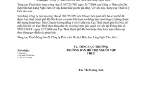 Công văn  3352/TCT-HT  Thủ tục hoàn thuế GTGT