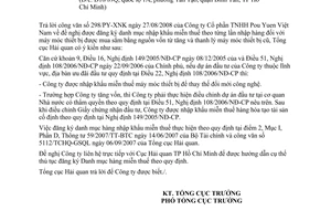 Công văn  4380/TCHQ-GSQL đăng ký danh mục hàng miễn thuế