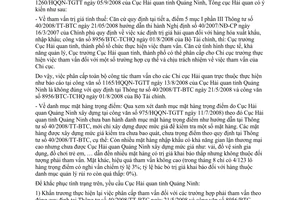 Công văn 4634/TCHQ-KTTT Thực hiện văn bản hướng dẫn  trị giá