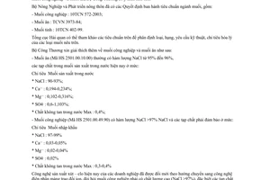 Công văn  8660/BCT-CNNg Phân biệt muối ăn và muối công nghiệp