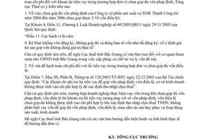 Công văn  3583/TCT-CS Hạch toán chi phí đối với lãi tiền vay