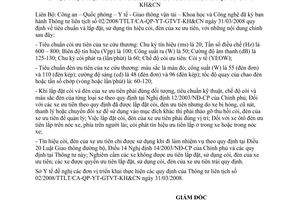 Công văn  5487/SYT-VP  thực hiện TTLT 02/2008/TTLT/CA-QP-YT-GTVT-KH&CN d