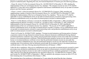 Official Dispatch No. 3559/TCT-CS, on Enterprise income tax rates