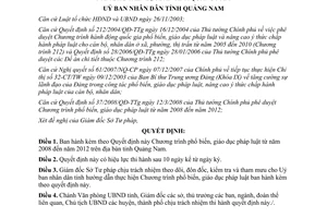 Quyết định 31/2008/QĐ-UBND phổ biến giáo dục pháp luật 2008-2012 Quảng Nam