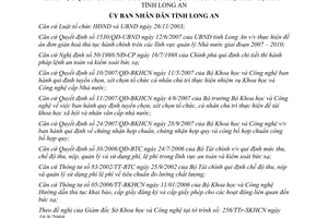 Quyết định 33/2008/QĐ-UBND về thủ tục hành chính thuộc lĩnh vực quản lý Nhà nước