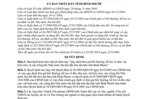 Quyết định 58/2008/QĐ-UBND đơn giá bồi thường, hỗ trợ nhà, vật kiến trúc cây trồng khi Nhà nước thu hồi đất