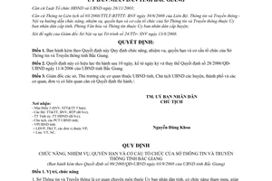 Quyết định 99/2008/QĐ-UBND Quy định chức năng nhiệm vụ quyền hạn