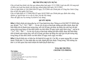 Quyết định 1095/QĐ-BXD đính chính Thông tư 06/2007/TT-BXD Bộ Xây dựng hướng dẫn hợp đồng trong hoạt động xây dựng