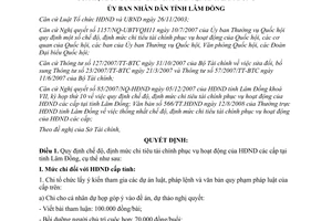 Quyết định 37/2008/QĐ-UBND chi hoạt động Hội đồng nhân dân Lâm Đồng