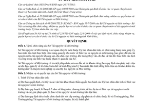 Quyết định số 41/2008/QĐ-UBND chức năng nhiệm vụ quyền hạn Sở Tài nguyên Môi trường Vĩnh Phúc