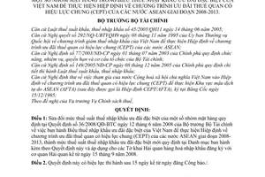 Quyết định 73/2008/QĐ-BTC sửa đổi mức thuế suất thuế nhập khẩu ưu đãi đặc biệt nhóm mặt hàng trong biểu thuế nhập khẩu ưu đãi đặc biệt của Việt Nam