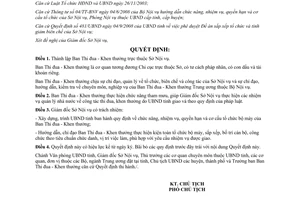 Quyết định 1891/QĐ-CTUBND năm 2008 thành lập Ban Thi đua Khen thưởng trực thuộc Sở Nội vụ Bình Định