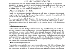 Hướng dẫn 07/HD-SXD bổ sung Hướng dẫn 04/HD-SXD điều chỉnh giá hợp đồng xây dựng